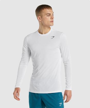 Long Sleeve Gymshark Arrival Hombre Blancas | CO 3475SGL